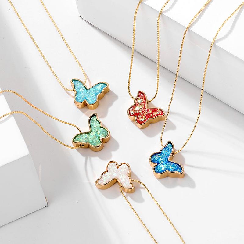 Fashion Colorful Resin Butterfly Necklace for Women Gold Color Necklace Long Chain Statement Charm Jewelry
Fashion Colorful Resin Butterfly Necklace for Women Gold Color Necklace Long Chain Statement Charm Jewelry