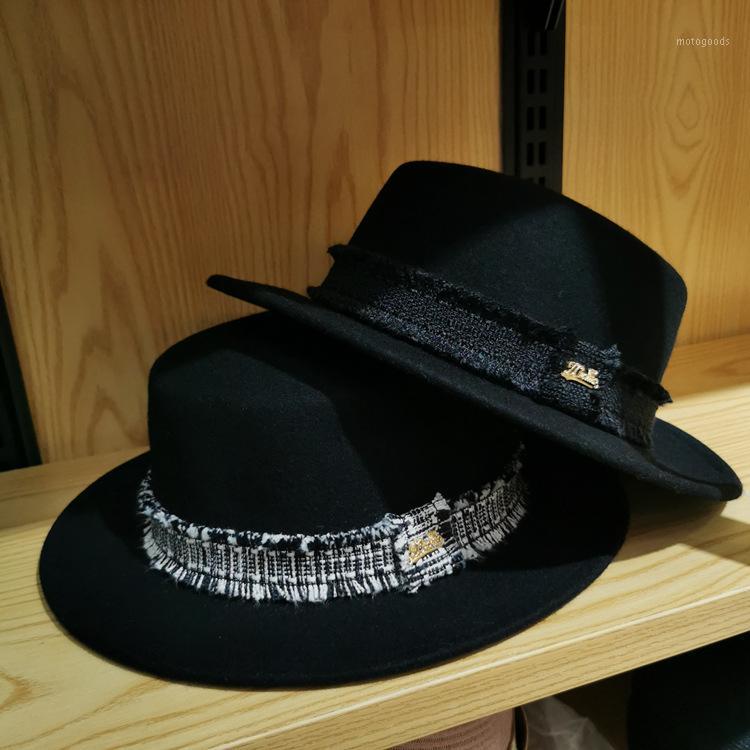 202009-jifeng Classic tweed ribbon wool solid fedoras cap men women leisure panama jazz hat1, Black
202009-jifeng Classic tweed ribbon wool solid fedoras cap men women leisure panama jazz hat1, Black