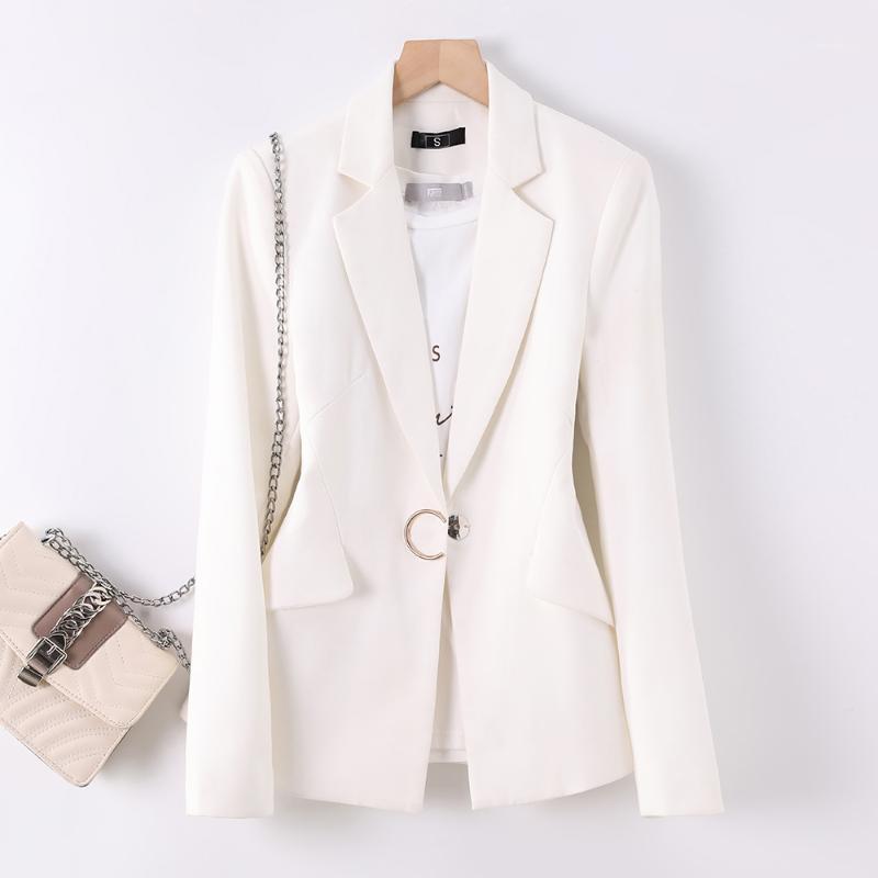 Fashion Women Girl Single Button Blazer 2020 New Arrival White Black Ladies Female Spring Autumn Jacket With Slanted Pockets1, Black blazer
Fashion Women Girl Single Button Blazer 2020 New Arrival White Black Ladies Female Spring Autumn Jacket With Slanted Pockets1, Black blazer