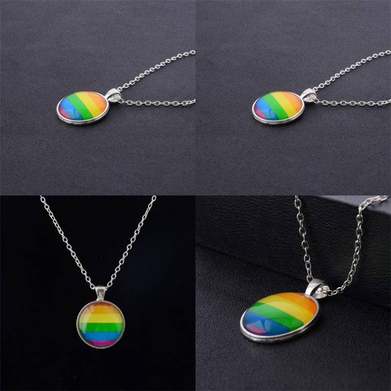 Men Women Gay Choker Necklace Rainbow Flag Lesbian LGBT Love Is Love Pride Glass Pendants Necklaces Unique Jewelry 19 N2
Men Women Gay Choker Necklace Rainbow Flag Lesbian LGBT Love Is Love Pride Glass Pendants Necklaces Unique Jewelry 19 N2