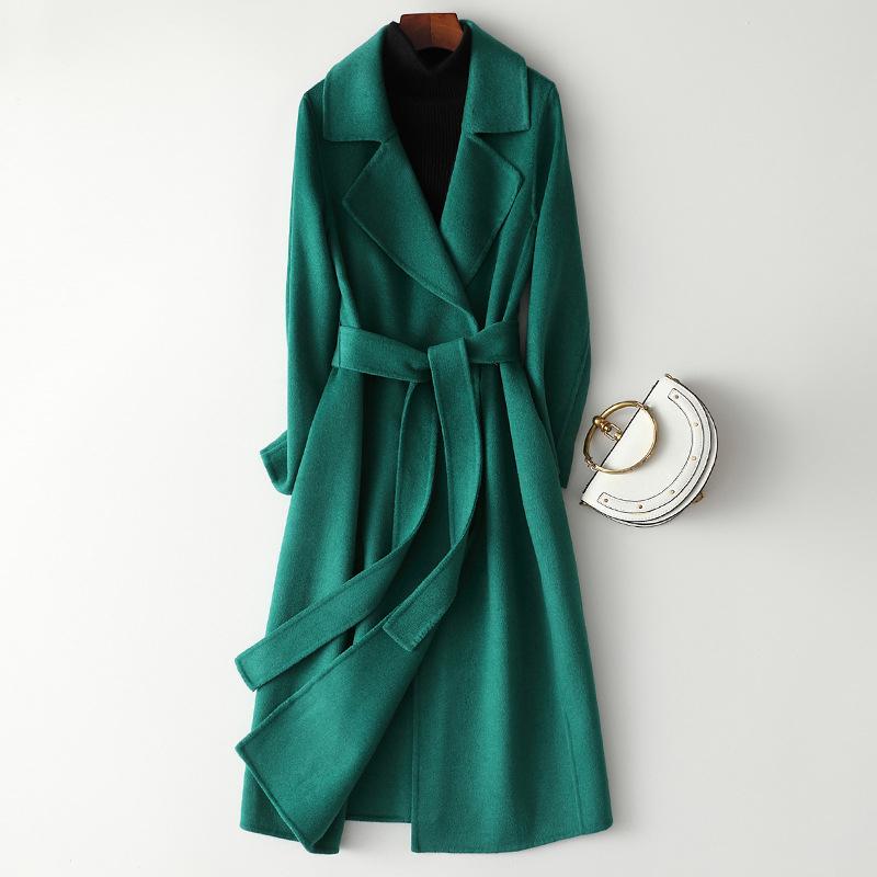 Solid long 100%Double sided wool coat women 2020 autumn elegant turn-down collar winter jacket Korean slim Modis casaco feminino, Beige
Solid long 100%Double sided wool coat women 2020 autumn elegant turn-down collar winter jacket Korean slim Modis casaco feminino, Beige