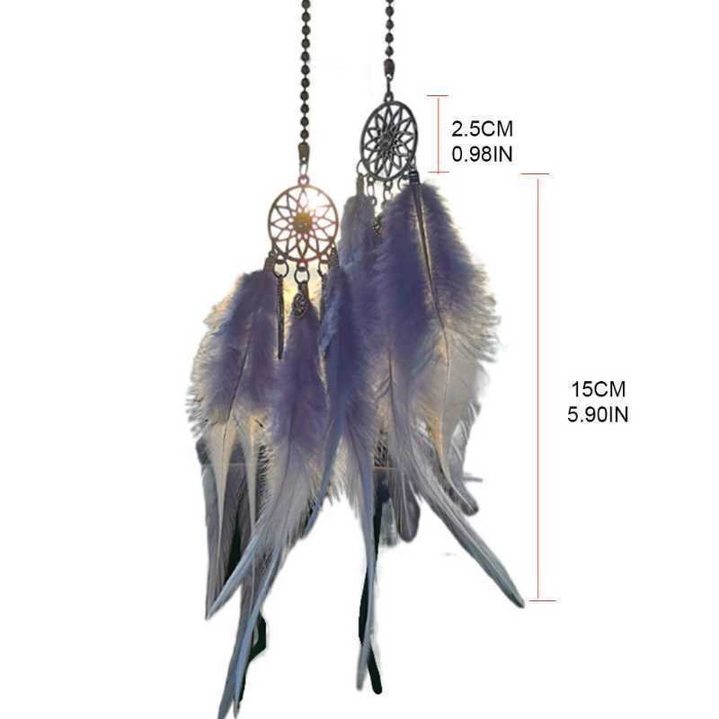 Auto Rearview Mirror Pendant Cute Dream Catcher Interior Ornaments for Car Decoration Birthday Presents Wind Chimes