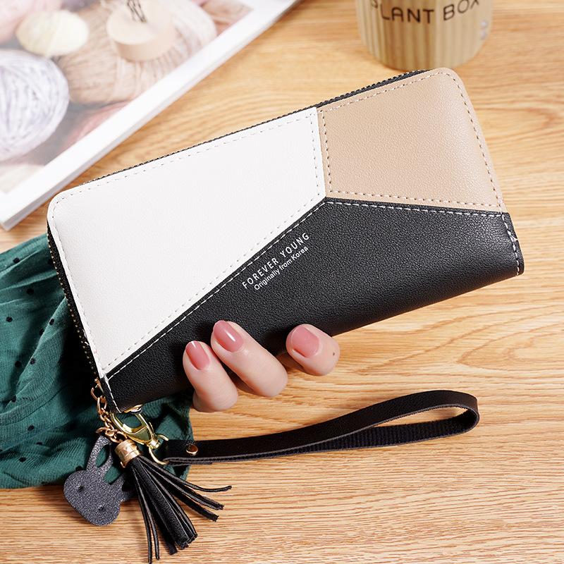 Women Wallet PU Leather Purse Long Wallet Patchwork Pouch Handbag Women Coin Purse Card Holders Clutch, Black
Women Wallet PU Leather Purse Long Wallet Patchwork Pouch Handbag Women Coin Purse Card Holders Clutch, Black