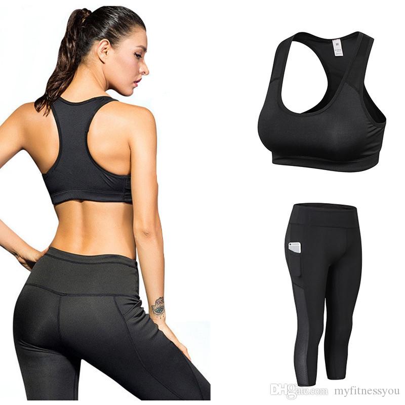 Women's Sportswear 3/4 Yoga Pants Set Mesh Tracksuit Fitness Gym Yoga Tops Sport Leggings Bra Sexy Ladies Fitness Gym Running Suit Clothes, Black
Women's Sportswear 3/4 Yoga Pants Set Mesh Tracksuit Fitness Gym Yoga Tops Sport Leggings Bra Sexy Ladies Fitness Gym Running Suit Clothes, Black