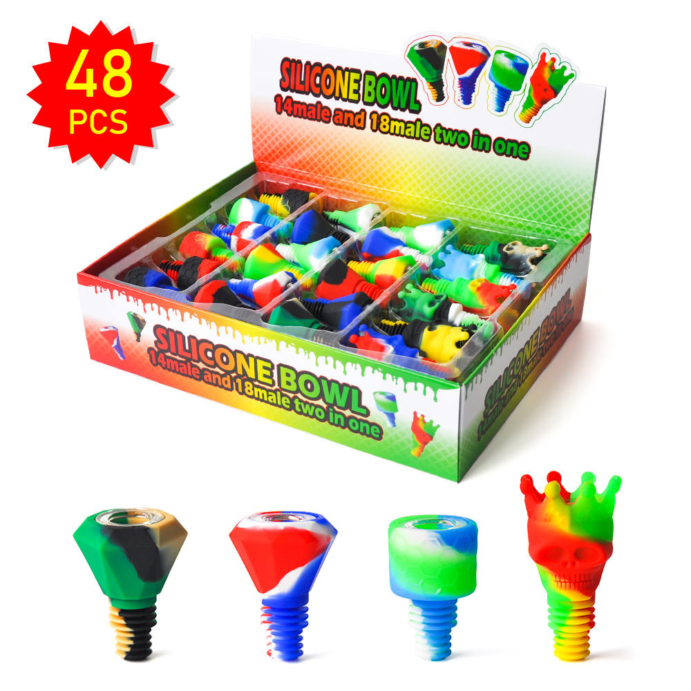 14&18mm male 2IN1 Silicone Bowl for Bong smoke accessory water pipe dab rig glass pipe 48pcs/display DHL /FEDEX free
14&18mm male 2IN1 Silicone Bowl for Bong smoke accessory water pipe dab rig glass pipe 48pcs/display DHL /FEDEX free