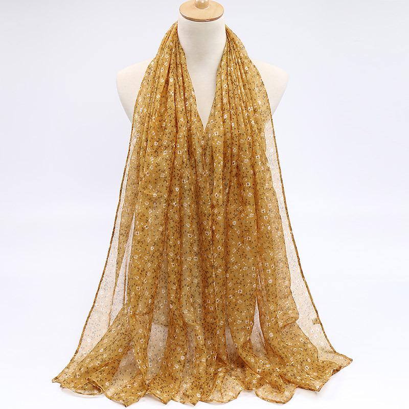 Spring and Autumn New print Balinese tulle women's scarf classic small floral breathable scarf hijab long
Spring and Autumn New print Balinese tulle women's scarf classic small floral breathable scarf hijab long