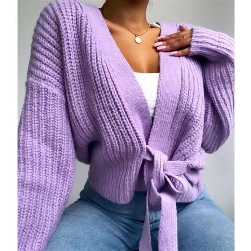 Warm Winter Female Sweaters Long Sleeves Loose Casual Lace-up Open Front Knitwear Lady Solid Color Knitted Cardigan Coat Sweater
Warm Winter Female Sweaters Long Sleeves Loose Casual Lace-up Open Front Knitwear Lady Solid Color Knitted Cardigan Coat Sweater