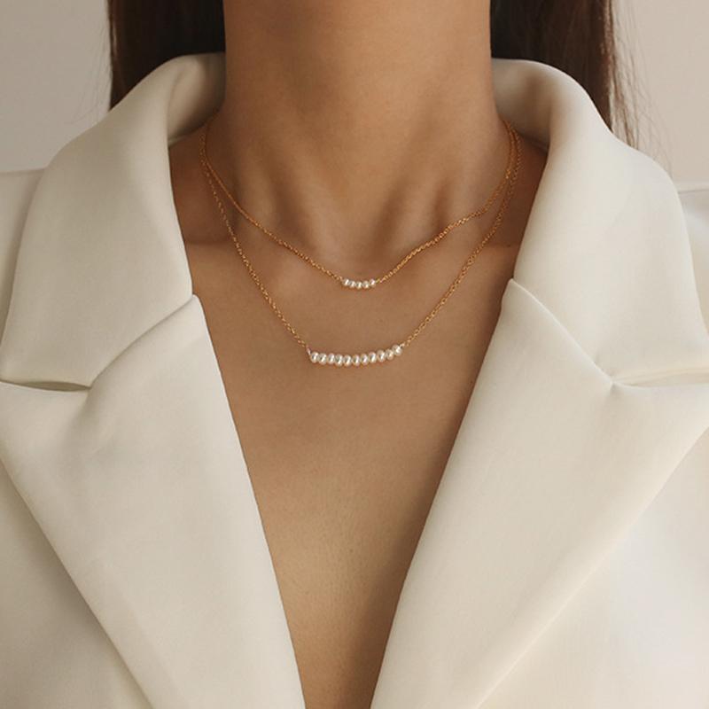 2021 New 2pcs Gold Color Link Chain Necklace Pendants for Women Bohemia Baroque Pearl Choker 44mm
2021 New 2pcs Gold Color Link Chain Necklace Pendants for Women Bohemia Baroque Pearl Choker 44mm