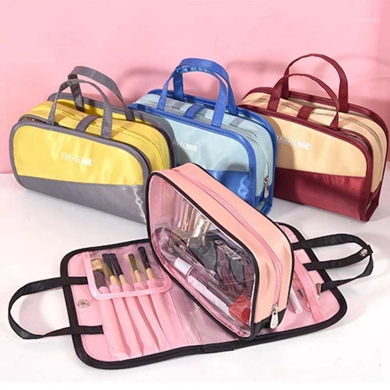 2PCs Multifunction Female Cosmetic Bag Organizer for Cosmetics Waterproof PVC Wash Bags Beauty Makeup Brushes Package1, Blue
2PCs Multifunction Female Cosmetic Bag Organizer for Cosmetics Waterproof PVC Wash Bags Beauty Makeup Brushes Package1, Blue