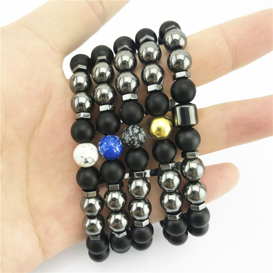 New imperial jasper turquoise beads bracelet Magenetic hematite bracelets for women men Fashion jewelry will and sandy gift, Black
New imperial jasper turquoise beads bracelet Magenetic hematite bracelets for women men Fashion jewelry will and sandy gift, Black