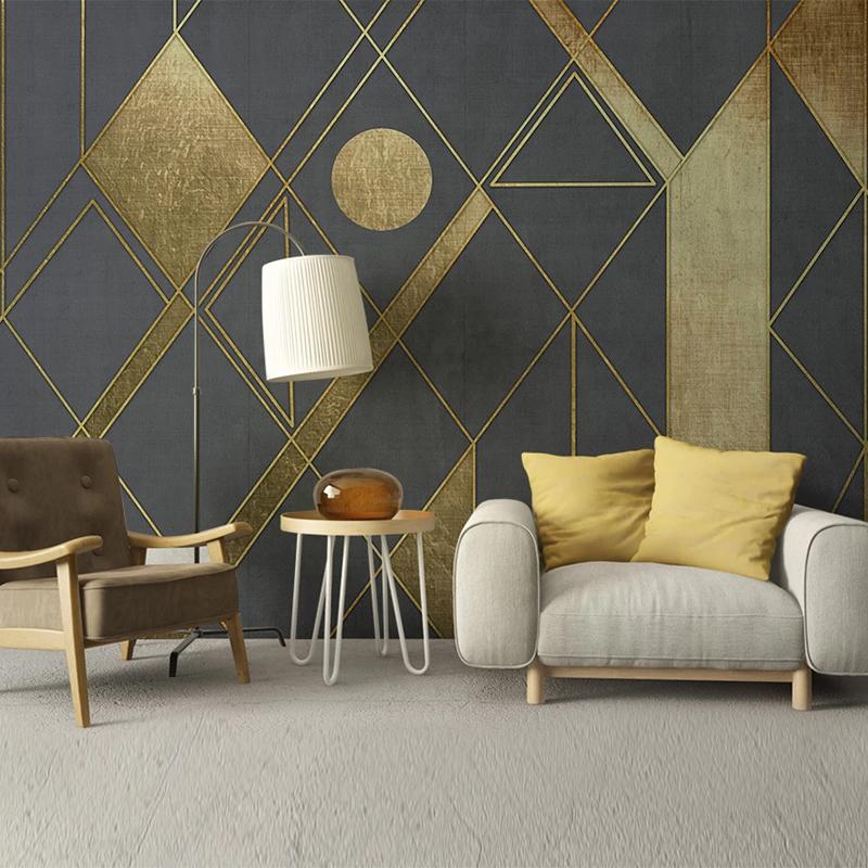 Custom 3D Wallpaper Modern Personality Abstract Geometric Golden Line Murals Living Room Restaurant Background Wall Painting 3 D, As pic
Custom 3D Wallpaper Modern Personality Abstract Geometric Golden Line Murals Living Room Restaurant Background Wall Painting 3 D, As pic