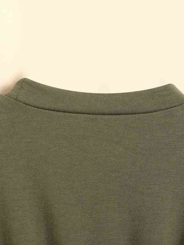 Baby Colorblock Bishop Sleeve Flare Hem Dress SHE