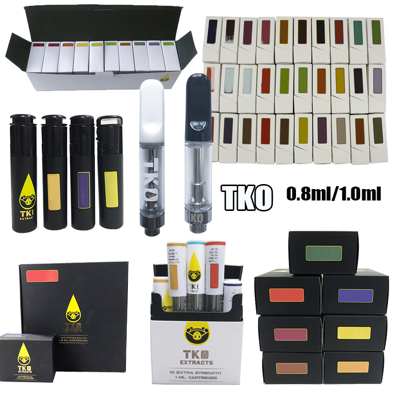 TKO Extracts Vape Cartridges Packaging 1ml Ceramic Coil Tank Dab Pen Wax Vaporizer For 510 Thread Empty E Cigarettes
TKO Extracts Vape Cartridges Packaging 1ml Ceramic Coil Tank Dab Pen Wax Vaporizer For 510 Thread Empty E Cigarettes