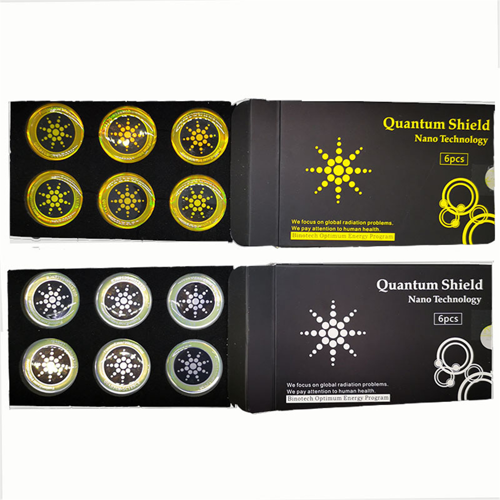 Quantum Shield Anti Radiation Stickers Energy Anti-electromagnetic wave Cell Phone Anti Radiation Gadgets 6pcs pack Silver and Gold
Quantum Shield Anti Radiation Stickers Energy Anti-electromagnetic wave Cell Phone Anti Radiation Gadgets 6pcs pack Silver and Gold