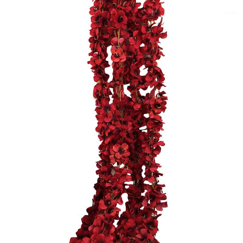 2m Home Fashion Artificial Hydrangea Party Romantic Wedding Decorative Garlands of Artificial Flowers Wisteria V1820 red1, Red 
2m Home Fashion Artificial Hydrangea Party Romantic Wedding Decorative Garlands of Artificial Flowers Wisteria V1820 red1, Red