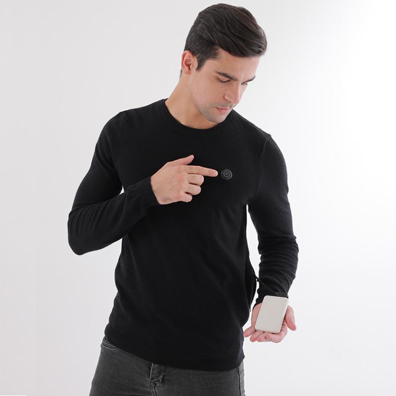 Winter USB Heating Sweater Men Heated Warm Clothing Knit Long-sleeved Sweaters Outdoor Jacket Fishing Hunting Clothes, Black
Winter USB Heating Sweater Men Heated Warm Clothing Knit Long-sleeved Sweaters Outdoor Jacket Fishing Hunting Clothes, Black