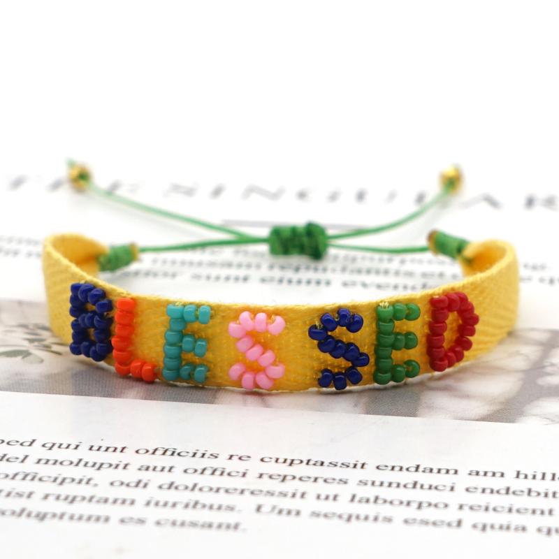Go2boho Braided Rope Bracelet For Girl Jewelry Boho Colorful Jewellery Adjustable Pulseras BLESSED Letter Cloth Febric Bracelets
Go2boho Braided Rope Bracelet For Girl Jewelry Boho Colorful Jewellery Adjustable Pulseras BLESSED Letter Cloth Febric Bracelets