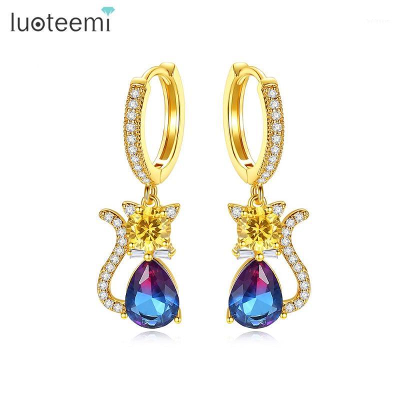 LUOTEEMI Luxury Hoop Earrings for Women Engagement Cubic Zircon Fashion Jewelry Cute Animal Cat Gifts1
LUOTEEMI Luxury Hoop Earrings for Women Engagement Cubic Zircon Fashion Jewelry Cute Animal Cat Gifts1