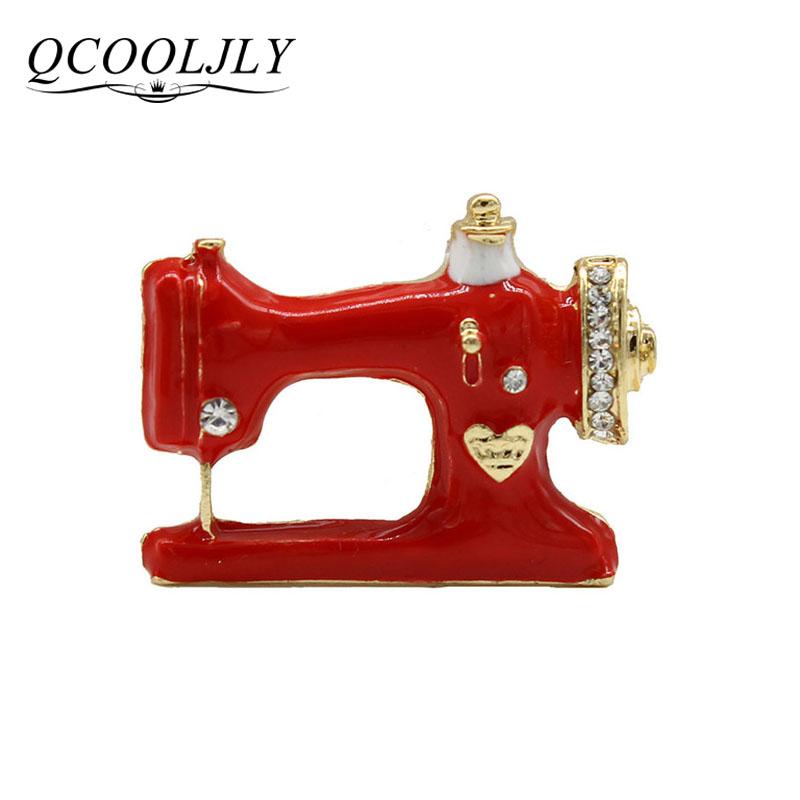 QCOOLJLY Thimble Needle Thread Seamstress Sewing Machine Brooch Women Pin Brooches Enamel Pins Denim Jacket Pin Badge Gift
QCOOLJLY Thimble Needle Thread Seamstress Sewing Machine Brooch Women Pin Brooches Enamel Pins Denim Jacket Pin Badge Gift