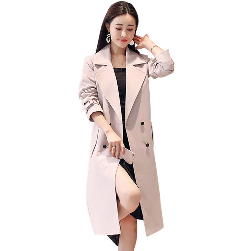 autumn new Casual Long sleeve Double Breasted Trench fashion Turn-down Collar Medium and long section Coats women
autumn new Casual Long sleeve Double Breasted Trench fashion Turn-down Collar Medium and long section Coats women