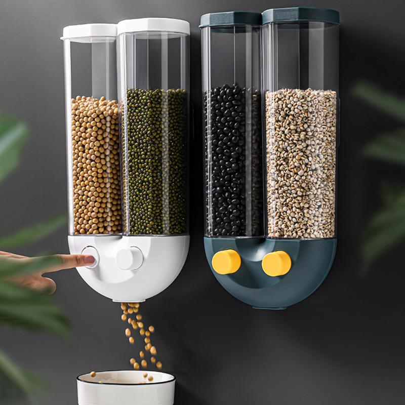 2 In 1 Dry Dispenser Pasta Container Multifunction Large Capacity Kitchen Storage Rice Cereal Home Beans Nuts Wall Mounted
2 In 1 Dry Dispenser Pasta Container Multifunction Large Capacity Kitchen Storage Rice Cereal Home Beans Nuts Wall Mounted