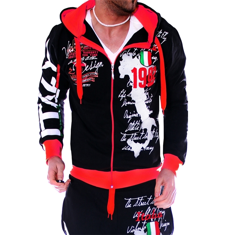 ZOGAA Mens Tracksuit 2pcs Set Streetwear Workout Jogger Track Suit Sportswear Hoodies Sweatshirt With Sweatpants Mens Sweatsuits 201109, Black
ZOGAA Mens Tracksuit 2pcs Set Streetwear Workout Jogger Track Suit Sportswear Hoodies Sweatshirt With Sweatpants Mens Sweatsuits 201109, Black