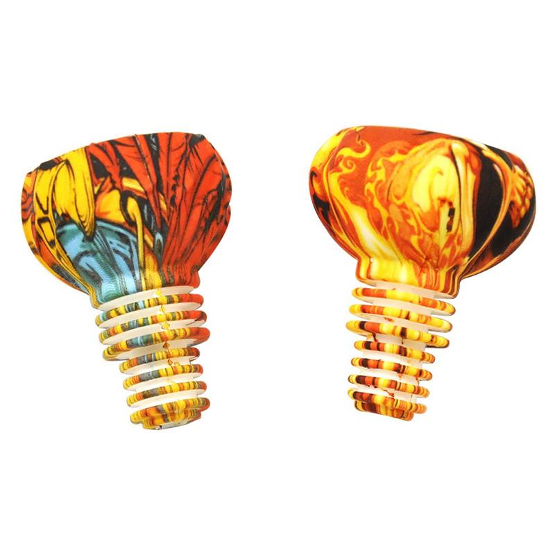 Smoking Colorful thread shape bowls for 18mm silicone bongs bowl with glass inside High quality accessories
Smoking Colorful thread shape bowls for 18mm silicone bongs bowl with glass inside High quality accessories