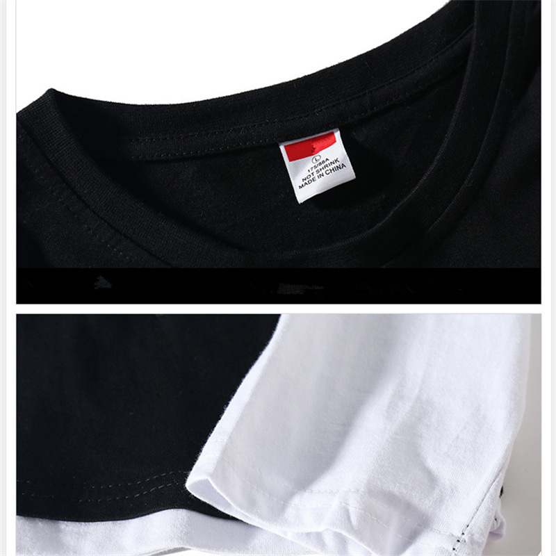 FGKKS New Men's Long Sleeve T Shirt High Street Round Neck Men Bottoming Male Stitching Long Sleeve T Shirt Casual Pullover 201202