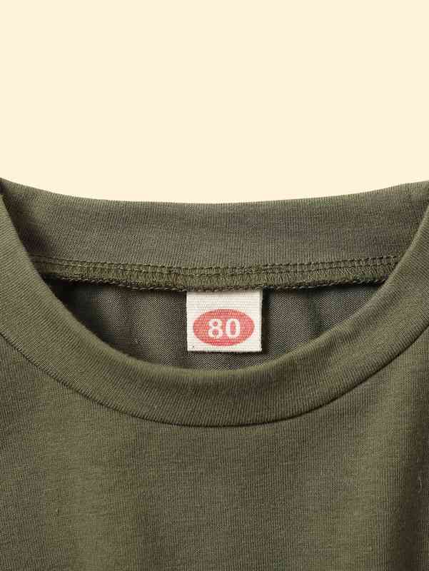 Baby Colorblock Bishop Sleeve Flare Hem Dress SHE