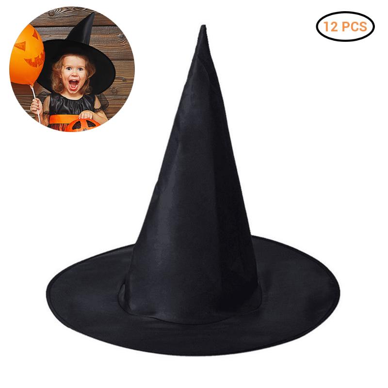 

Black Witch Hats Masquerade Wizard Hat Party Hats Cosplay Halloween Party Fancy Dress Decor Top Hat
