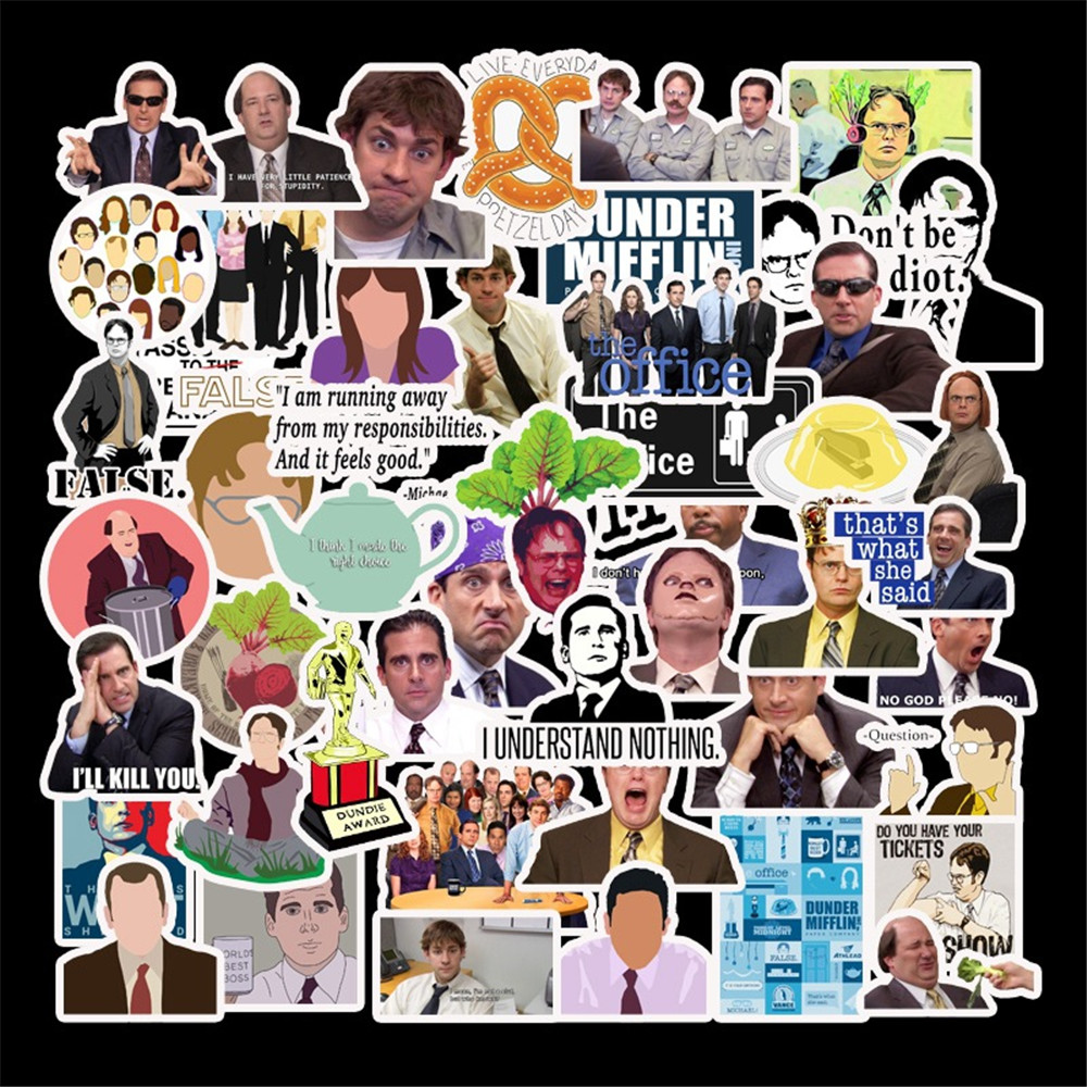 50Pcs Hot The Office Stickers Pack Non-random Vinyl Decal Car Bike Luggage Sticker Laptop Skateboard Motor Water Bottle Decal
50Pcs Hot The Office Stickers Pack Non-random Vinyl Decal Car Bike Luggage Sticker Laptop Skateboard Motor Water Bottle Decal