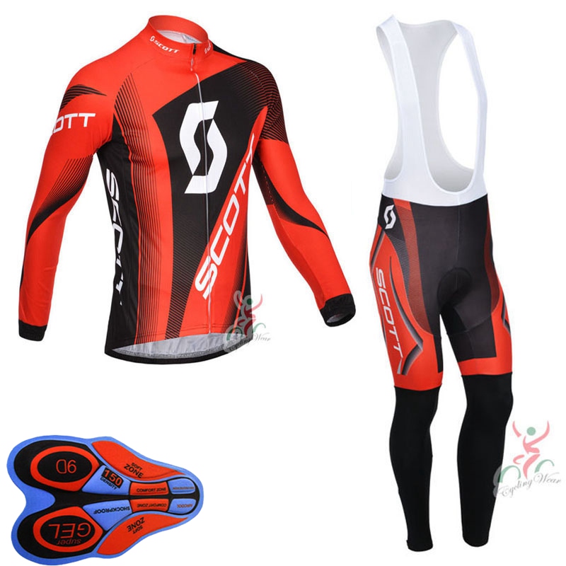 Mens SCOTT Team Bike long sleeve cycling Jersey 9D Gel Pad Bib Pants Set Cycling Clothing MTB Bike uniform Sportwear Ropa Ciclismo S122828, 07
Mens SCOTT Team Bike long sleeve cycling Jersey 9D Gel Pad Bib Pants Set Cycling Clothing MTB Bike uniform Sportwear Ropa Ciclismo S122828, 07