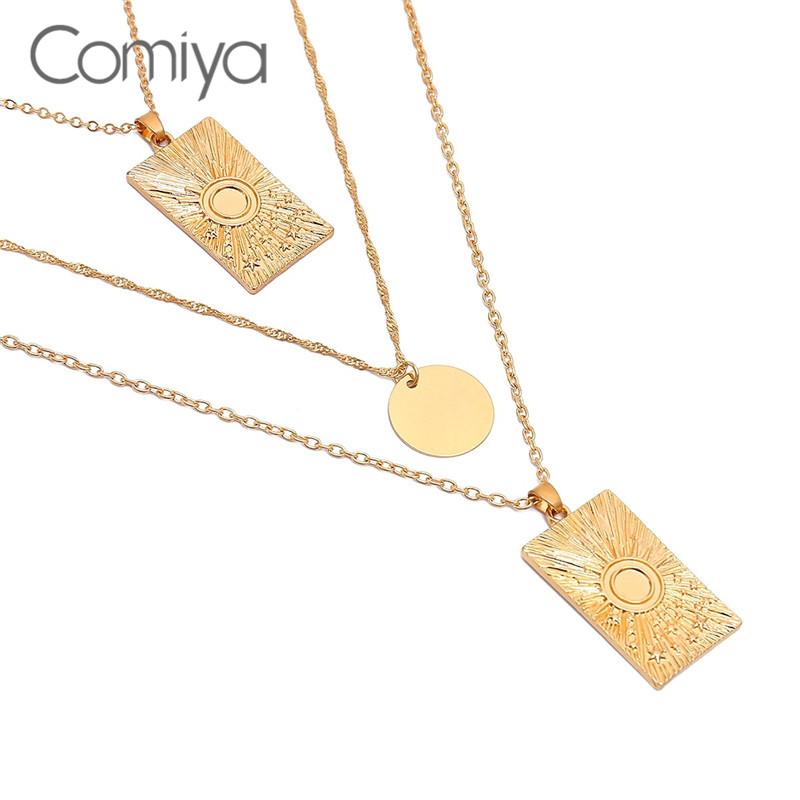 Comiya Necklaces For Women Gold Color Zinc Alloy Three Layers Steampunk Fashion Long Pendant Necklace
Comiya Necklaces For Women Gold Color Zinc Alloy Three Layers Steampunk Fashion Long Pendant Necklace
