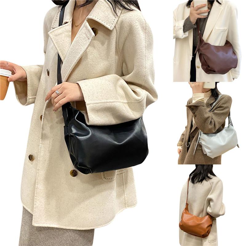 2021 New Fashion Women Retro Dumpling Bags Elegant PU Leather Shoulder Bags Ladies Multi-Color Handbag For Party Wedding Dating, Black
2021 New Fashion Women Retro Dumpling Bags Elegant PU Leather Shoulder Bags Ladies Multi-Color Handbag For Party Wedding Dating, Black
