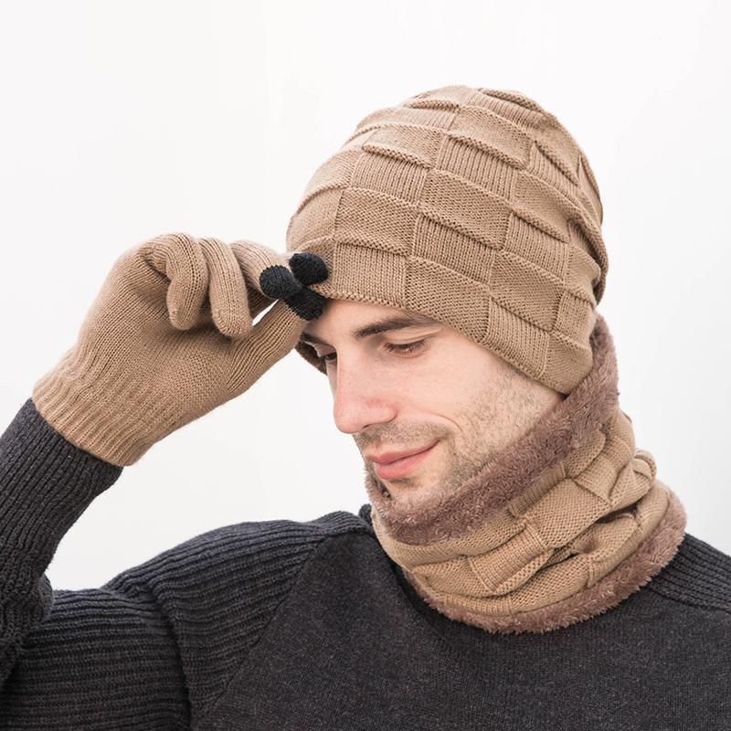 Unisex Beanies Hat Ring Scarf Gloves Set Winter Knitted Thick Warm Cap Women Men Solid Retro Beanie Hat Soft Touch Screen Gloves
Unisex Beanies Hat Ring Scarf Gloves Set Winter Knitted Thick Warm Cap Women Men Solid Retro Beanie Hat Soft Touch Screen Gloves