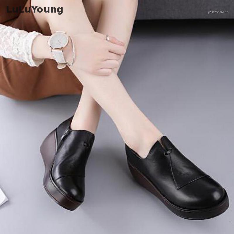 Leather Boots Womens Ankle Boots Black High Heel Platform Ankle Womens Genuine Leather Shoes Sy-25491
Leather Boots Womens Ankle Boots Black High Heel Platform Ankle Womens Genuine Leather Shoes Sy-25491