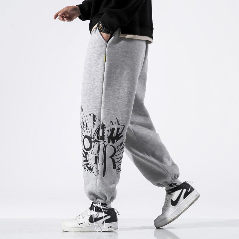 2020 Fashion Men's Pants Loose Large Size Personality Printed Cotton Breathable Bunch Of Foot Drawsting Casual Male Trousers, Black
2020 Fashion Men's Pants Loose Large Size Personality Printed Cotton Breathable Bunch Of Foot Drawsting Casual Male Trousers, Black