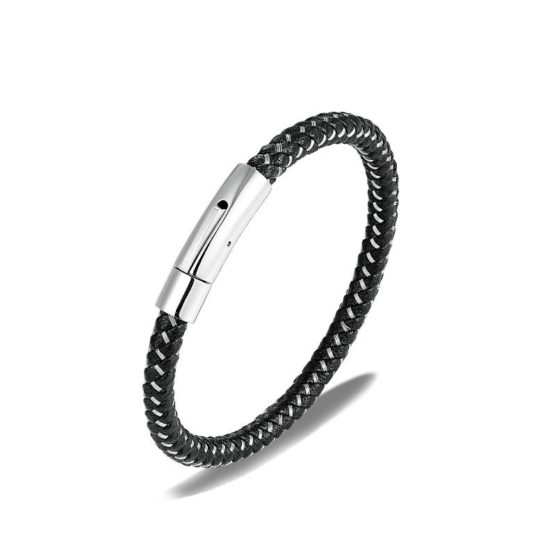 Charm Bracelets Bracelet For Men Stainless Steel Wire Rope Handmade Men's Leather Simple Hand Knitting Wrist Strap
Charm Bracelets Bracelet For Men Stainless Steel Wire Rope Handmade Men's Leather Simple Hand Knitting Wrist Strap