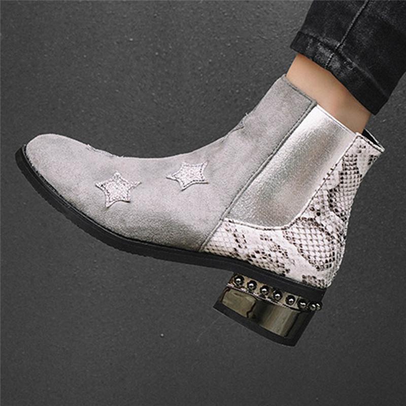 Original Ethnic Style Color Patch Ankle Boots For Women Matching Thick Women's Chunky High-Heeled Shoes, Gy
Original Ethnic Style Color Patch Ankle Boots For Women Matching Thick Women's Chunky High-Heeled Shoes, Gy