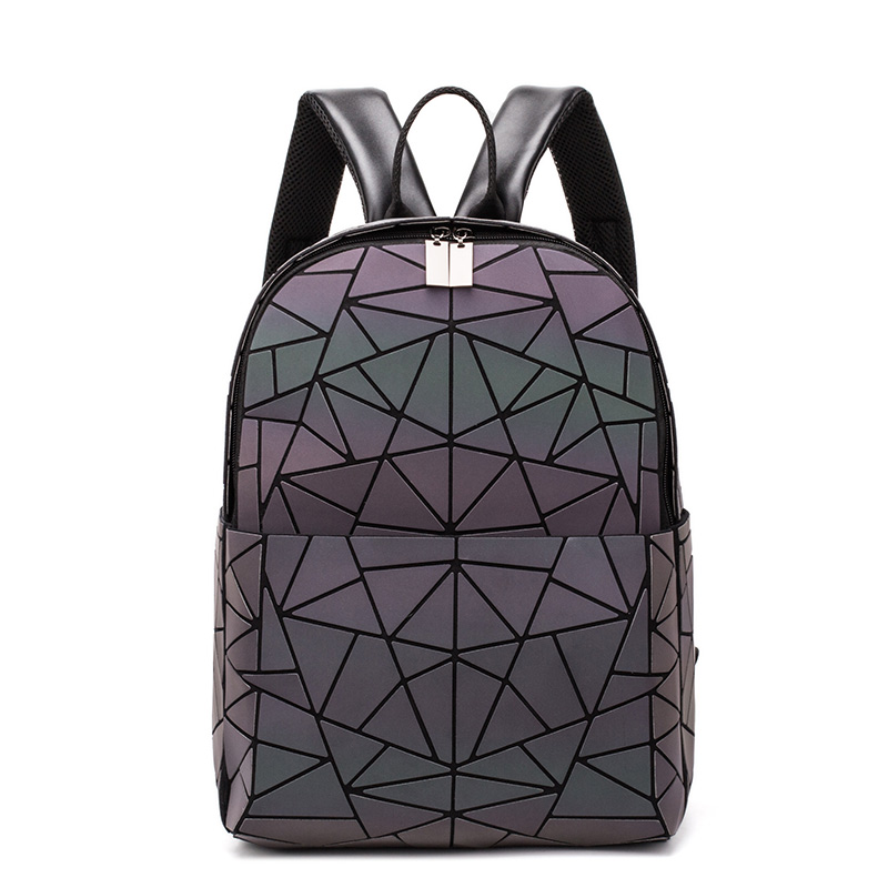 Realer women backpack school bag for teenagers girls large capacity foldable backpack geometric luminous holographic refretion, Black
Realer women backpack school bag for teenagers girls large capacity foldable backpack geometric luminous holographic refretion, Black