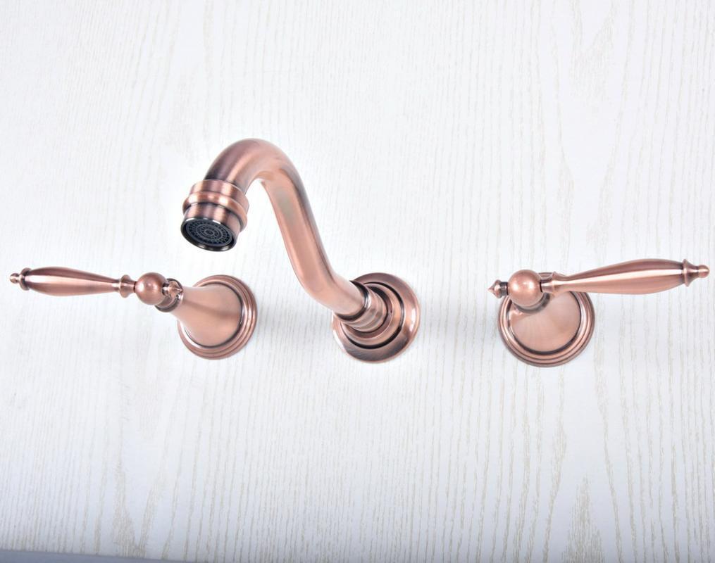 Antique Red Copper Widespread Wall Mounted Dual Handle Bathroom Sink Faucet Taps Lsf5061
Antique Red Copper Widespread Wall Mounted Dual Handle Bathroom Sink Faucet Taps Lsf5061