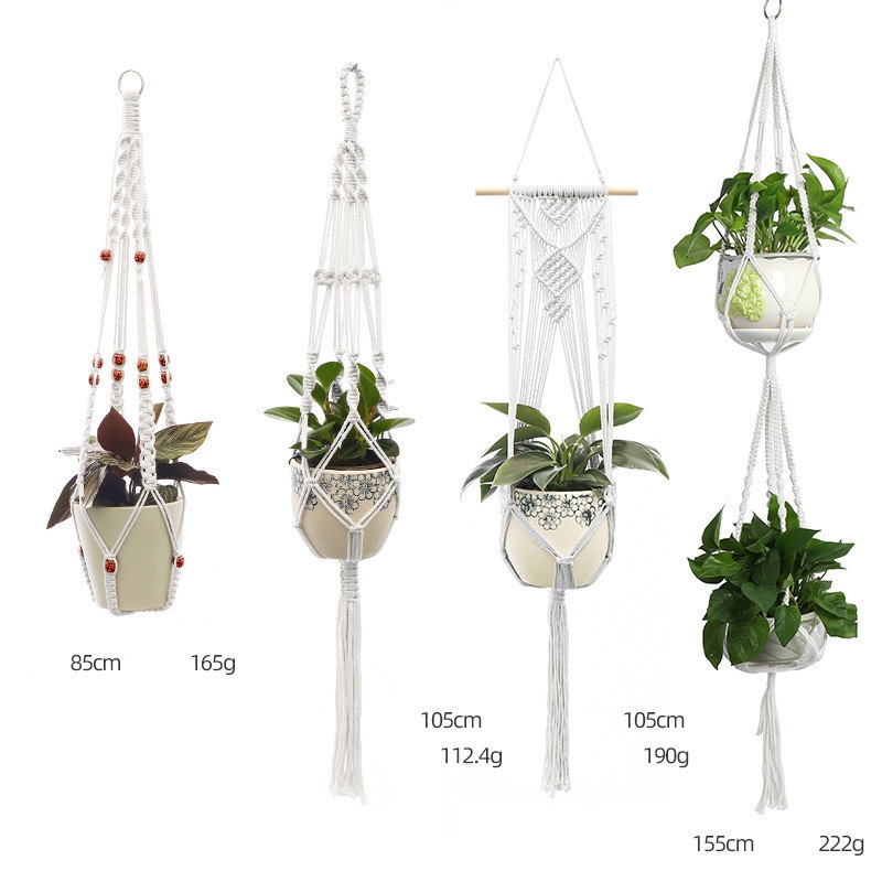 Flower Hanging Basket Vintage Handmade Macrame Plant Flower Pot Cotton Rope Balcony Florist Hanger Decoration Planter
Flower Hanging Basket Vintage Handmade Macrame Plant Flower Pot Cotton Rope Balcony Florist Hanger Decoration Planter