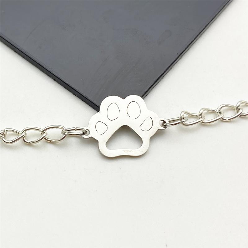 Cute Pet Bracelet & Bangles Trendy Pet Footprint Charm 100% Stainless Steel Chain Link accessories DIY Jewelry Findings Make
Cute Pet Bracelet & Bangles Trendy Pet Footprint Charm 100% Stainless Steel Chain Link accessories DIY Jewelry Findings Make