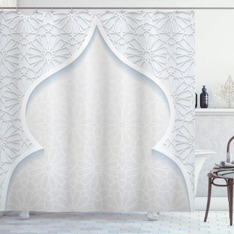 Ethnic Shower Curtain Ornamental Moroccan Folk Pattern Retro Middle Eastern Inspired Motifs Image Print Bathroom Curtains Decor
Ethnic Shower Curtain Ornamental Moroccan Folk Pattern Retro Middle Eastern Inspired Motifs Image Print Bathroom Curtains Decor