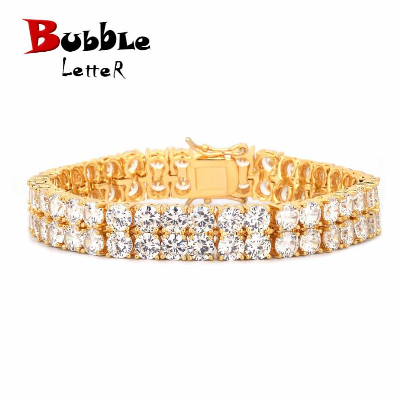 Link, Chain Mens Zircon Tennis Bracelet Charm Hip Hop Style Fashion Jewelry Iced Finish 2 Row Gold Color Tone CZ Link 8"
Link, Chain Mens Zircon Tennis Bracelet Charm Hip Hop Style Fashion Jewelry Iced Finish 2 Row Gold Color Tone CZ Link 8"