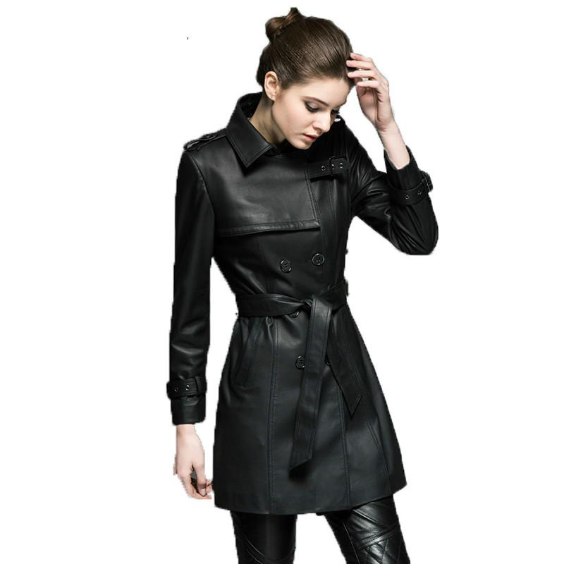 Autumn Winter Jacket Women Clothes 2020 100% Genuine Leather Jacket Women Sheepskin Coat Korean Elegant Slim Fit Long Coat ZT538, Black
Autumn Winter Jacket Women Clothes 2020 100% Genuine Leather Jacket Women Sheepskin Coat Korean Elegant Slim Fit Long Coat ZT538, Black