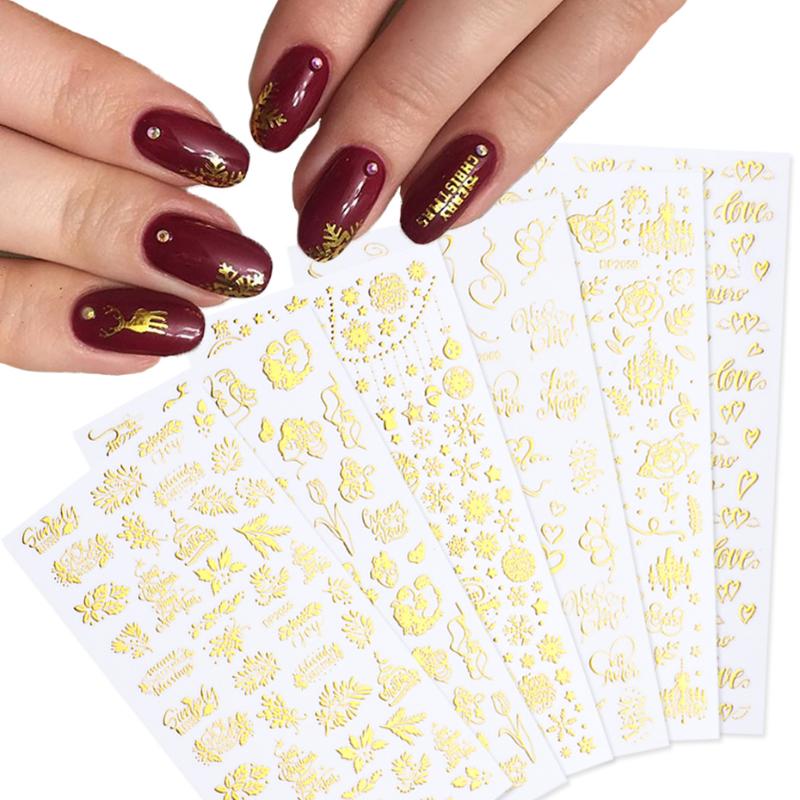 5D Glitter Gold Nail Sticker Snowflake Christams Tree Elk Nail Art Transfer Decals Wraps Foil Decoration Manicure TRDP2055-2060, Dp2059
5D Glitter Gold Nail Sticker Snowflake Christams Tree Elk Nail Art Transfer Decals Wraps Foil Decoration Manicure TRDP2055-2060, Dp2059