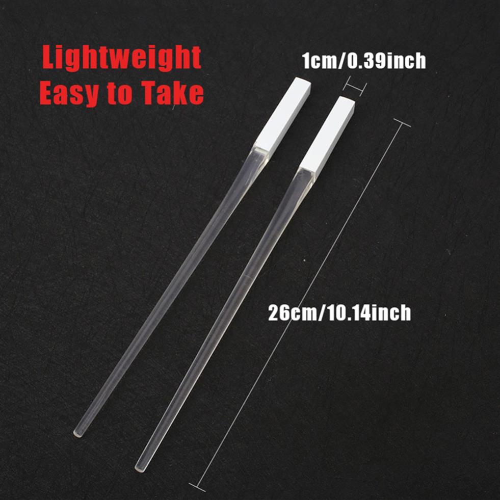 Creative 2pcsPal LED Chopsticks Light Up Durable Lightweight Kitchen Dinning Room Party Portable Food Safe Tableware251S7916747