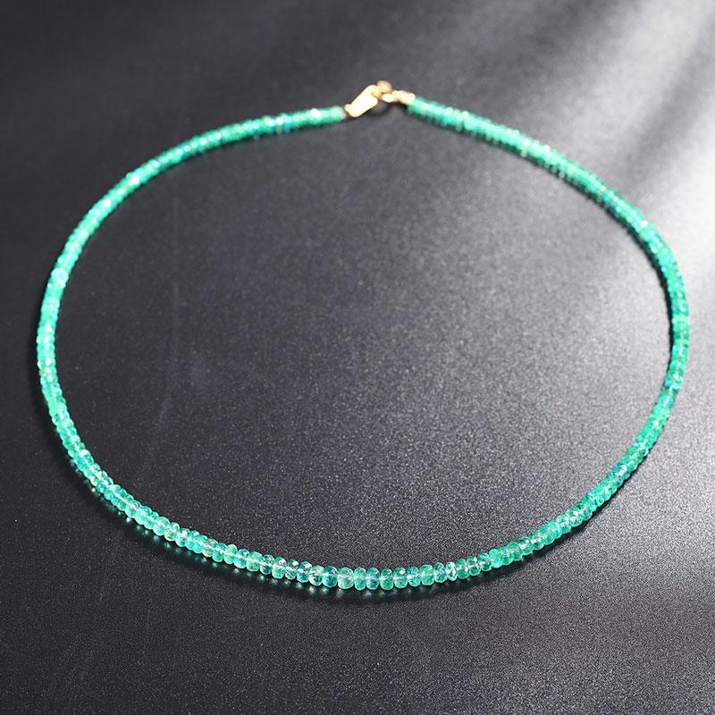 DAIMI 18K gold Genuine Gemstones emerald clavicle chain gemstone necklace female colored gemstone handmade design
DAIMI 18K gold Genuine Gemstones emerald clavicle chain gemstone necklace female colored gemstone handmade design