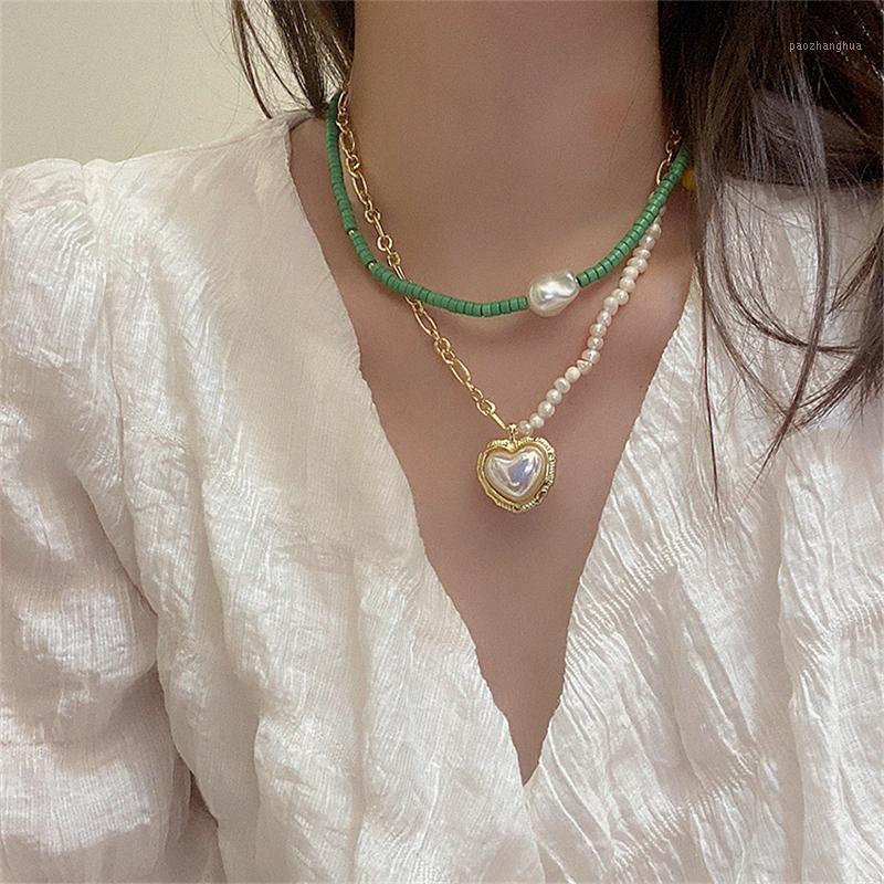 Chains MASA 2022 Bohemian Style Niche Design Irregular Pearl Necklace Color Beaded Personality Wild Temperament Fashion Jewelry, Silver
Chains MASA 2022 Bohemian Style Niche Design Irregular Pearl Necklace Color Beaded Personality Wild Temperament Fashion Jewelry, Silver